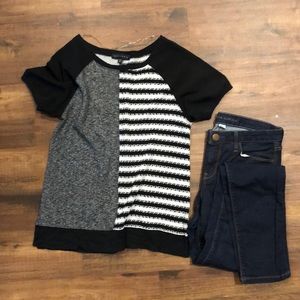 Sanctuary split pattern top